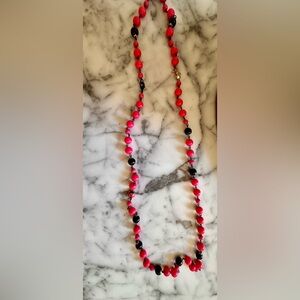 Vintage Betsey Johnson necklace, beaded with an ant and cute ladybug